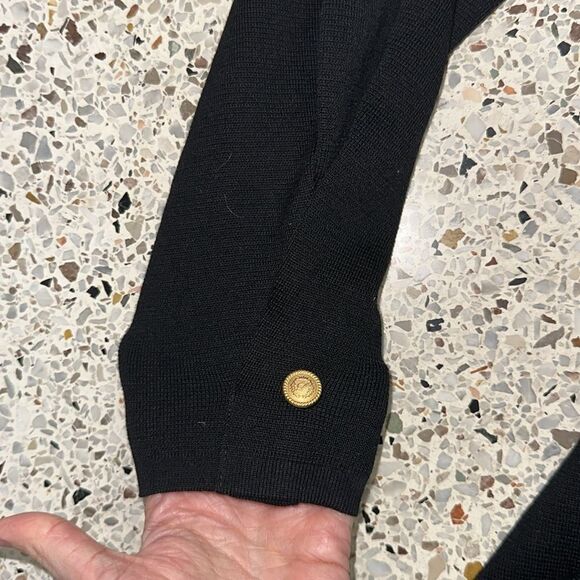 Stenstroms merino wool Buffy knit dress black small s Sweden - Picture 5 of 7